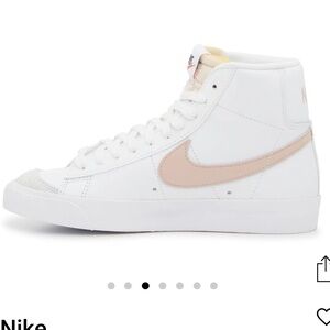 Nike Blazer White and Pink Sneakers 6.5
